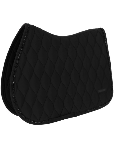 All-Purpose Saddle Pad with fly veil set Equitheme Pearl size Cob/Full