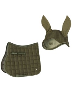 Set Saddle pad and Fly veil Covalliero size Pony