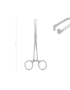 Intestinal and tissue forceps ALLIS, 5 x 6 teeth, 15 cm