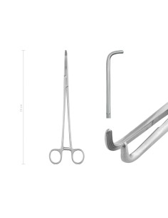 Hemostatic forceps MIXTER, 25 cm, 90° angled