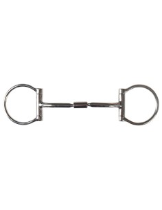 Eggbutt Snaffle Double Jointed Roll, 14mm