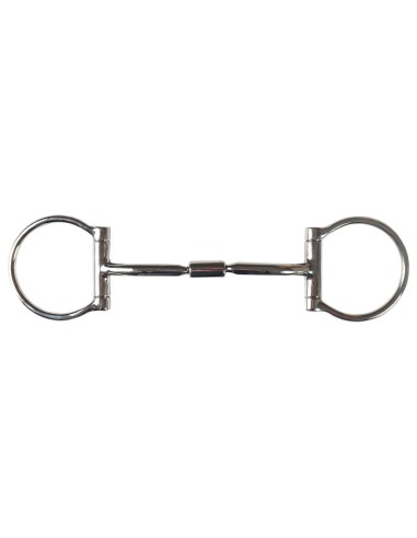Eggbutt Snaffle Double Jointed Roll, 14mm