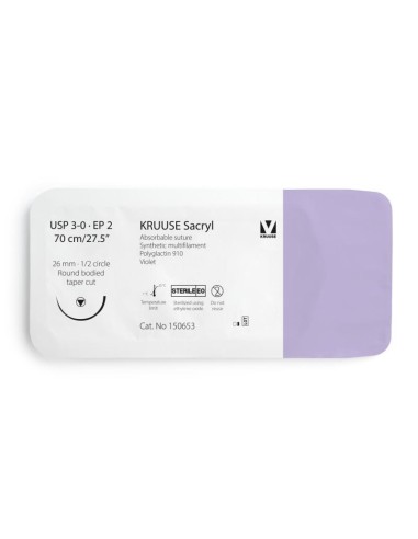 copy of KRUUSE Sacryl Suture, USP 2-0/EP 3, 150...