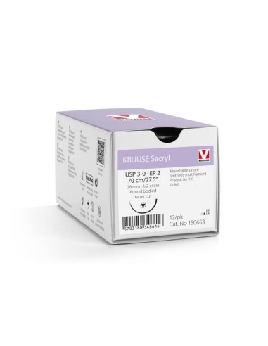 copy of KRUUSE Sacryl Suture, USP 2-0/EP 3, 150...